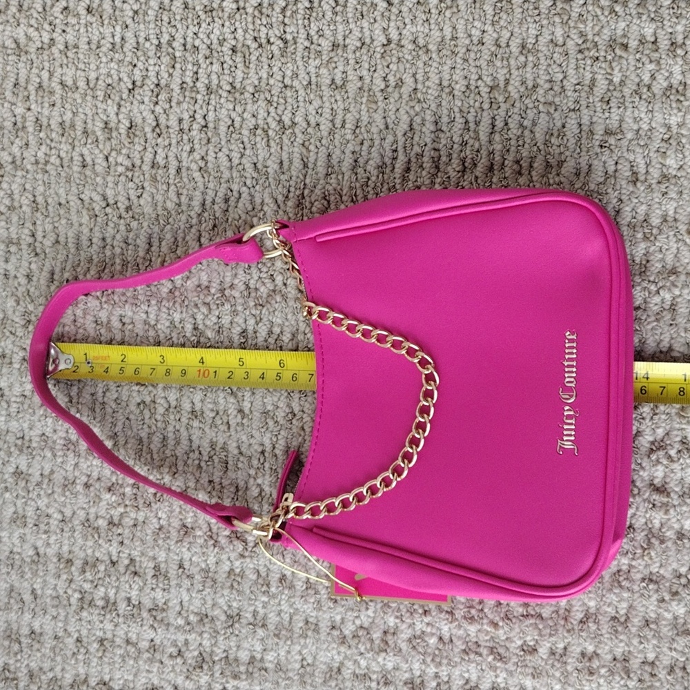 Juicy Couture Hot Pink Chain Shoulder Bag - Picture 4 of 16